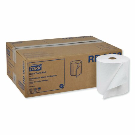 Tork Tork Hand Towel Roll White H21, Universal, 100% Recycled Fiber, 6 Rolls x 800 ft, RB8002 RB8002